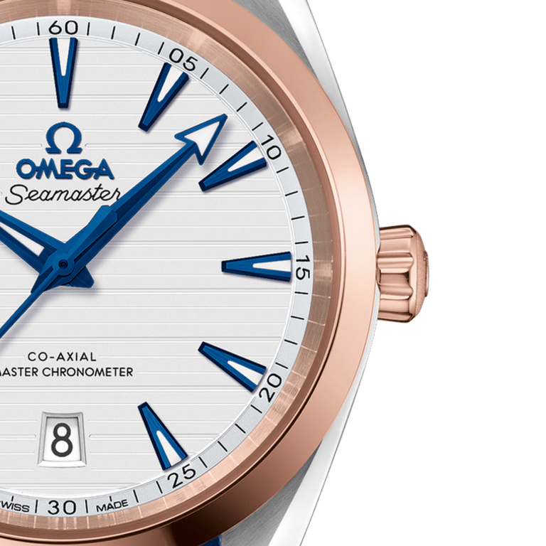 Aqua Terra Rose Gold & Steel Silver Dial 38mm Product Image 2