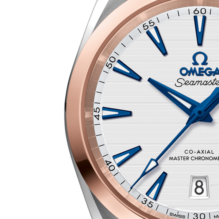 Aqua Terra Rose Gold & Steel Silver Dial 38mm Product Image 3