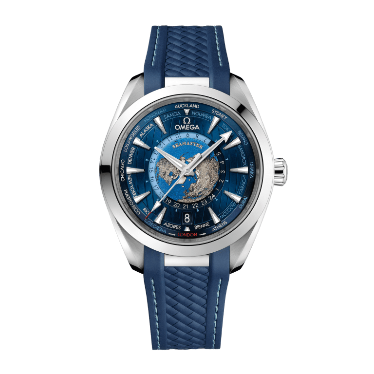 Aqua Terra Worldtimer Steel Blue Dial 43mm Product Image 1