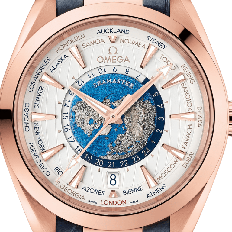 Aqua Terra Worldtimer Rose Gold Silver Dial 43mm Product Image 4