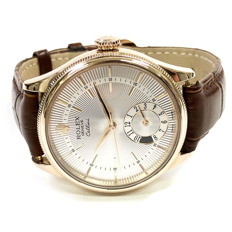 Cellini Dual Time Rose Gold Silver Dial 39mm Product Image 2