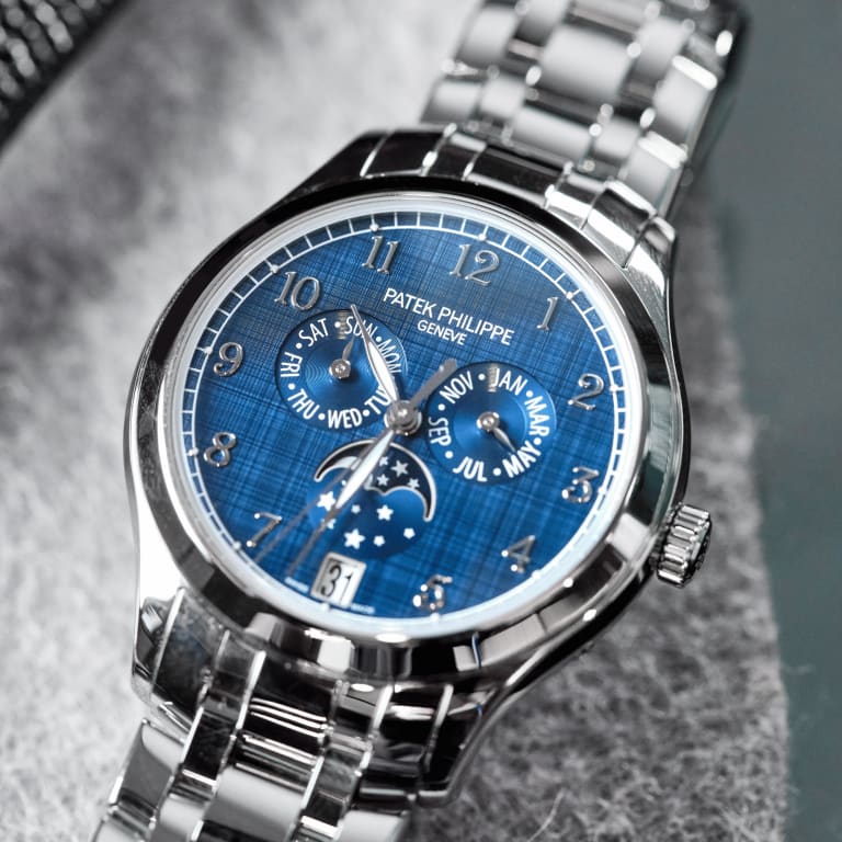 Annual Calendar Steel Blue Dial 38mm Product Image 7