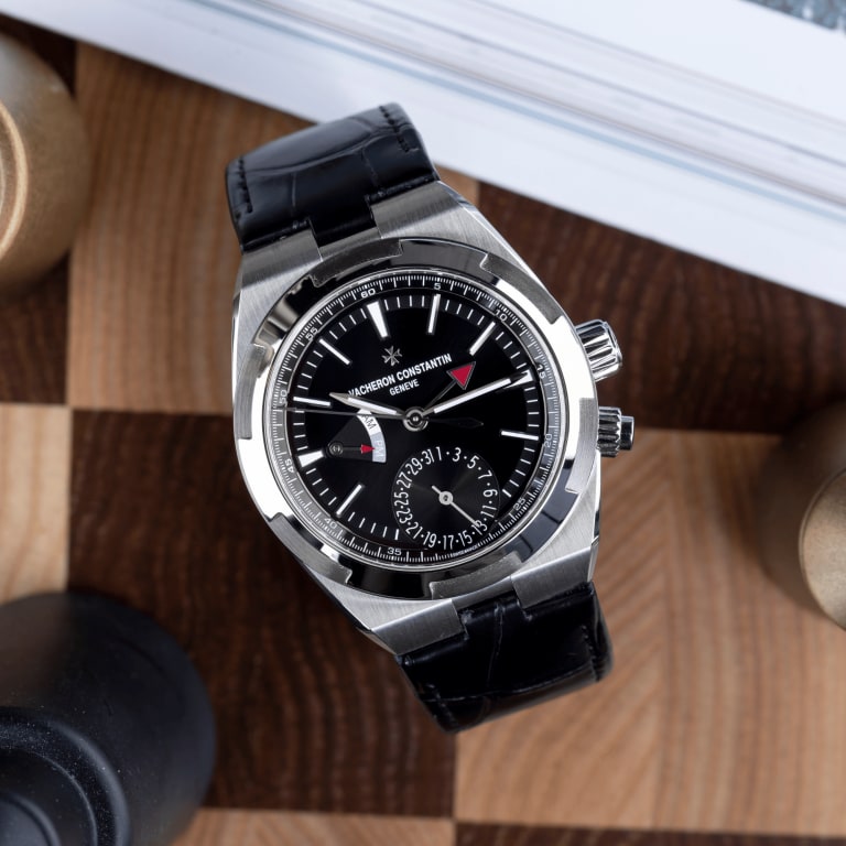 Overseas Dual Time Steel Black Dial 41mm Product Image 2
