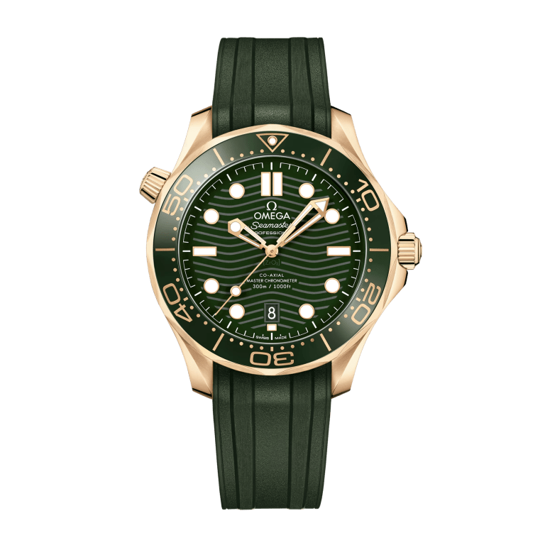 Seamaster Diver 300m Yellow Gold Green Dial 42mm Product Image 1