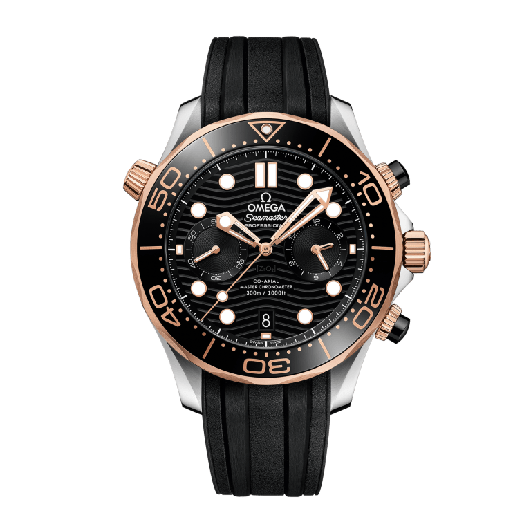 Seamaster Diver 300m Chronograph Rose Gold & Steel Black Dial 44mm Product Image 1