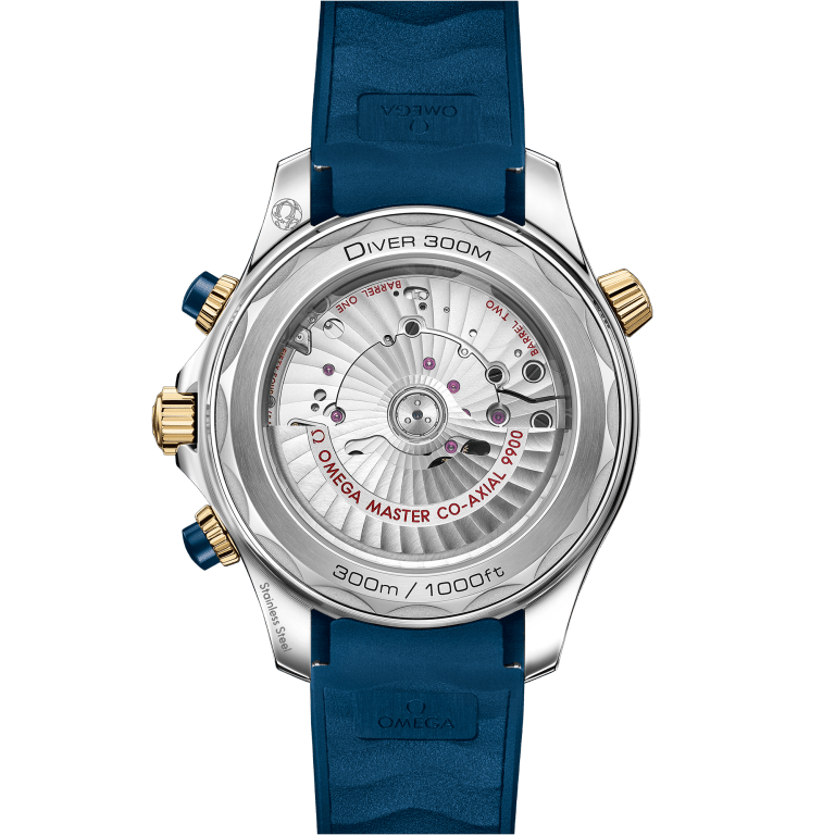 Seamaster Diver 300m Chronograph Yellow Gold & Steel Blue Dial 44mm Product Image 2