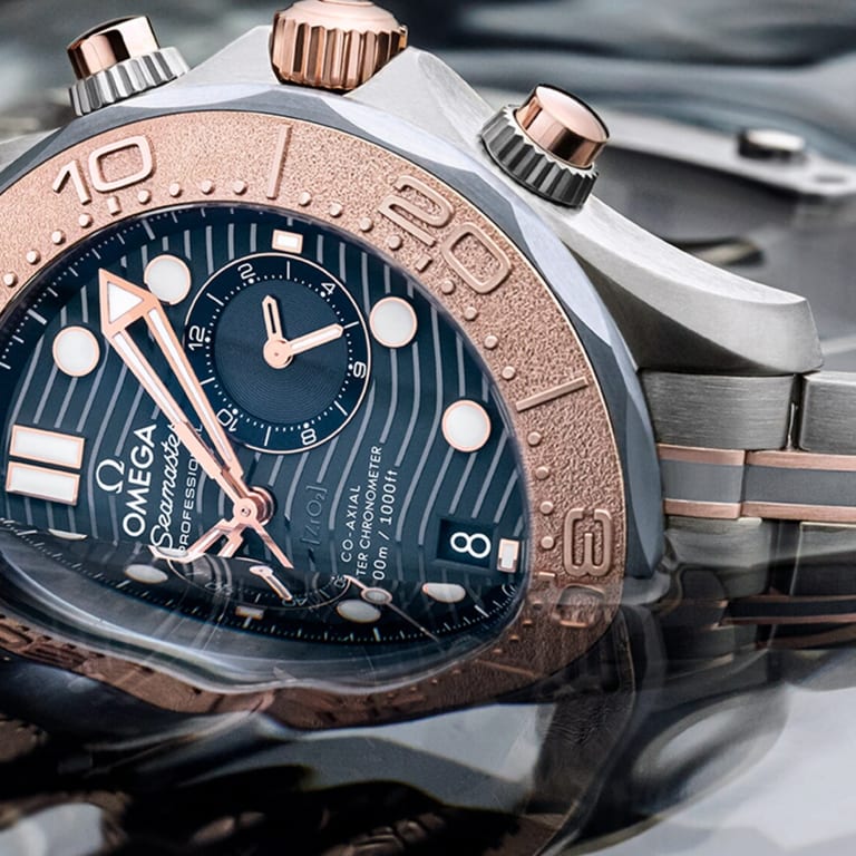 Seamaster Diver 300m Chronograph Rose Gold Tantalum & Titanium Blue Dial 44mm Product Image 4
