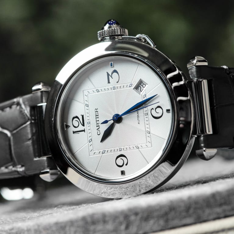 Pasha de Cartier Steel Silver Dial 41mm Product Image 1