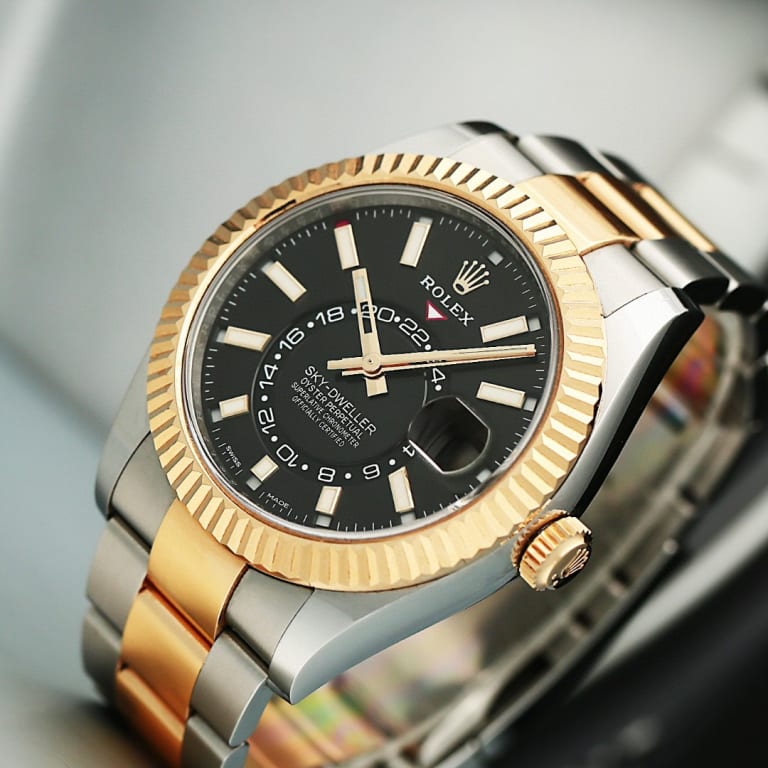 Sky-Dweller Yellow Gold & Steel Black Dial 42mm Product Image 4