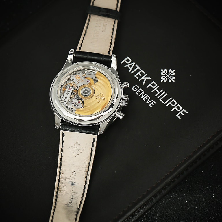 Annual Calendar Chronograph Platinum Diamond Blue Dial 40mm Product Image 5