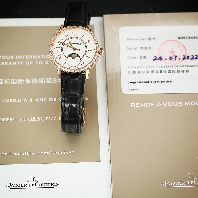 Rendez-Vous Moon Rose Gold Diamond Silver Dial 34mm Product Image 7