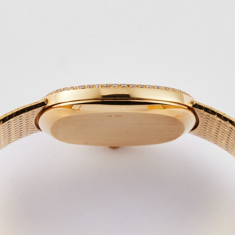 Vintage Ellipse Yellow Gold Diamond Champagne Dial 33mm Product Image 5