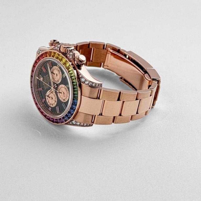 Daytona Rose Gold Rainbow Black Dial 40mm Product Image 2