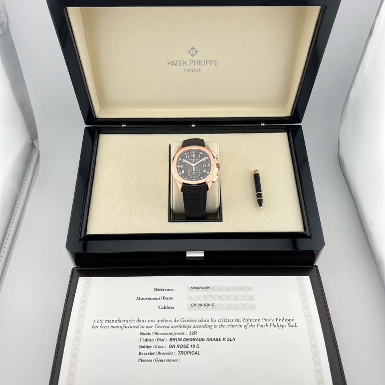 Aquanaut Chronograph Rose Gold Brown Dial 42mm Product Image 9
