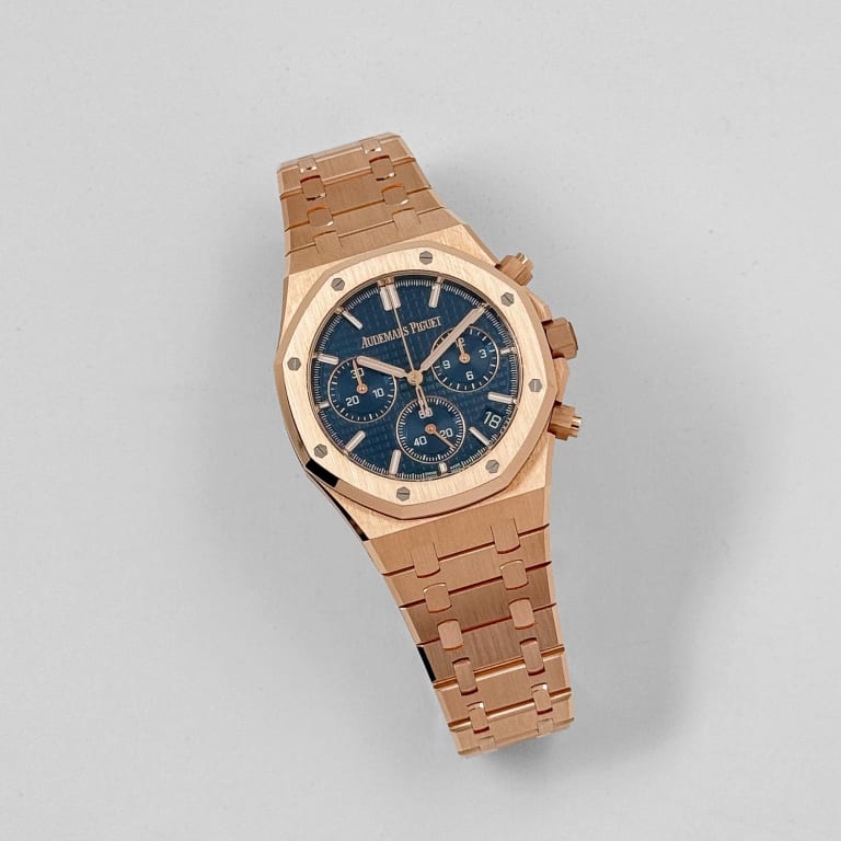 Royal Oak Chronograph "50th Anniversary" Rose Gold Blue Dial 41mm Product Image 1