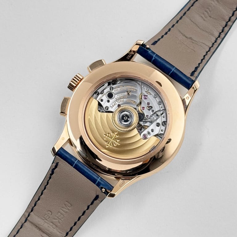 Annual Calendar Chronograph Rose Gold Blue Dial 42mm Product Image 8