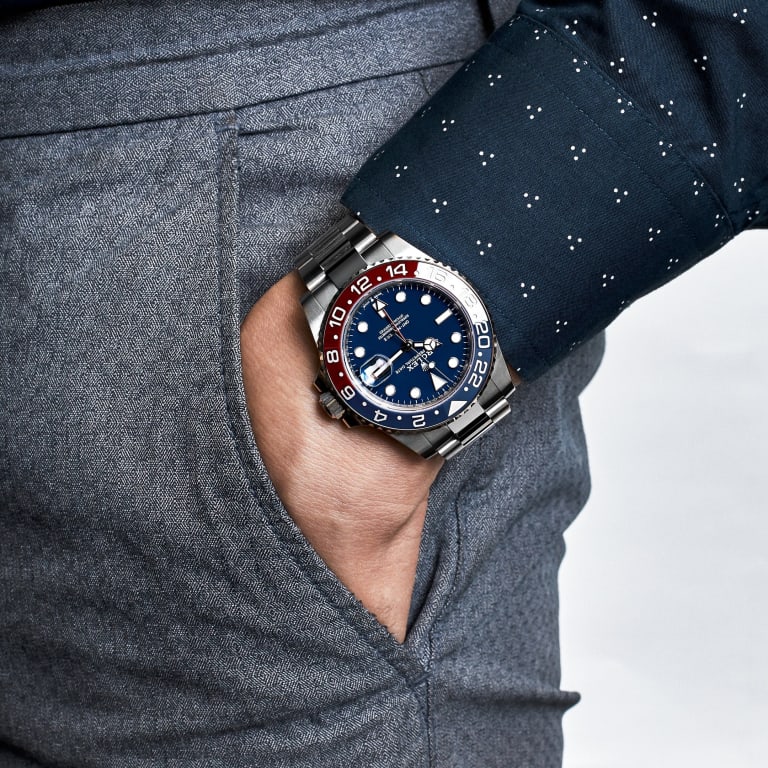 GMT-Master II White Gold Blue Dial "Pepsi" 40mm Product Image 6