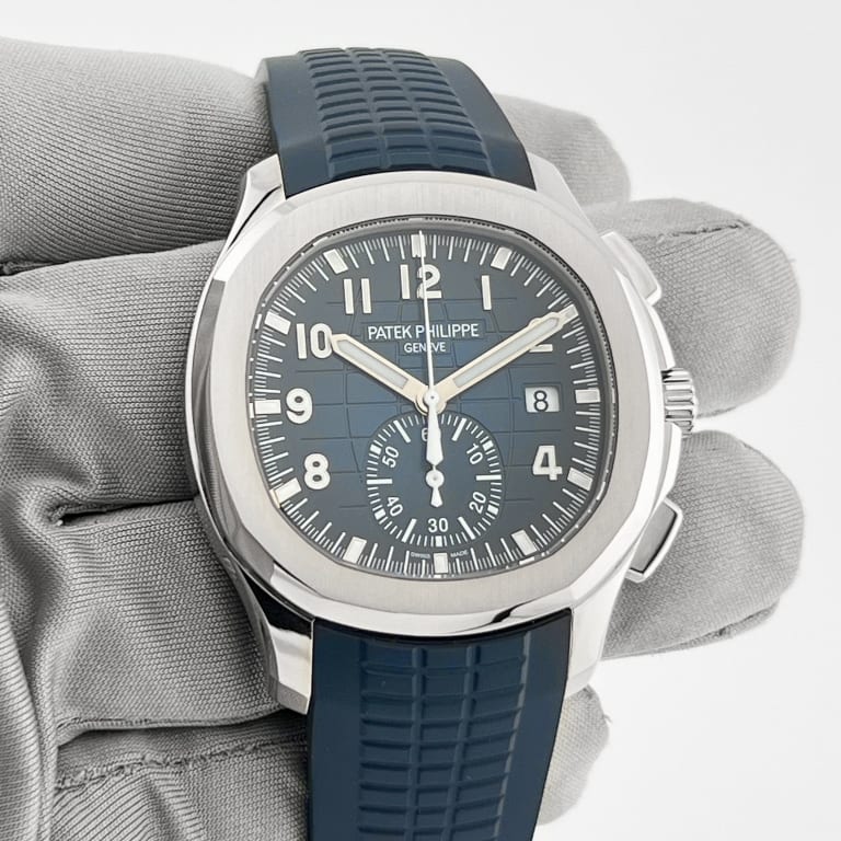 Aquanaut Chronograph White Gold Blue Dial 42mm Product Image 1