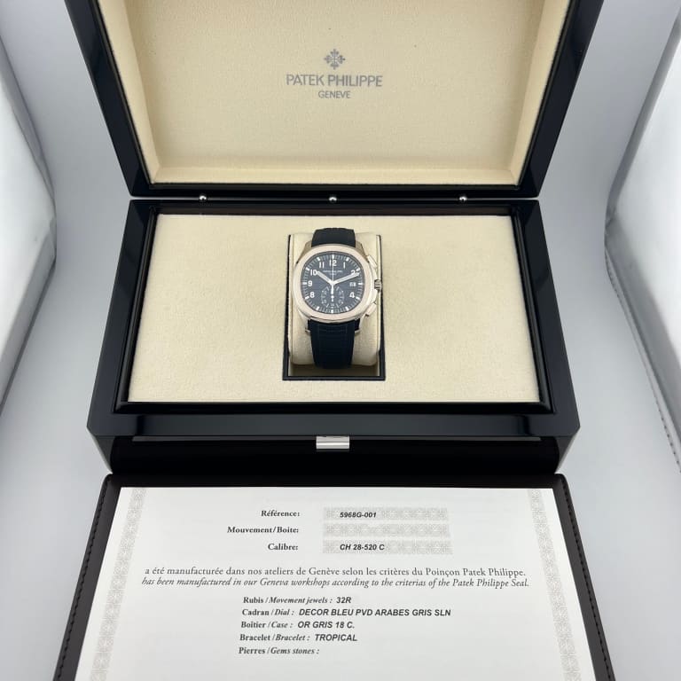 Aquanaut Chronograph White Gold Blue Dial 42mm Product Image 10