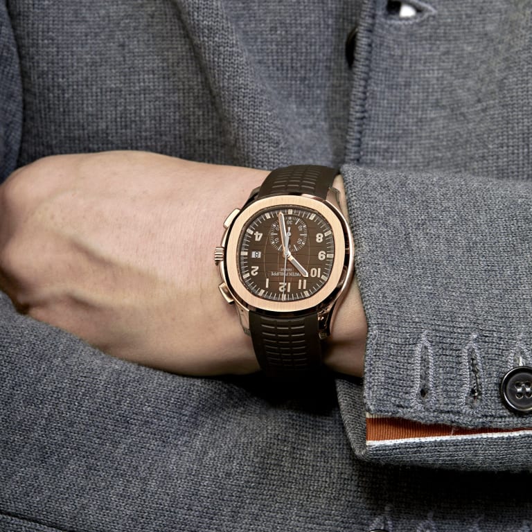 Aquanaut Chronograph Rose Gold Brown Dial 42mm Product Image 8