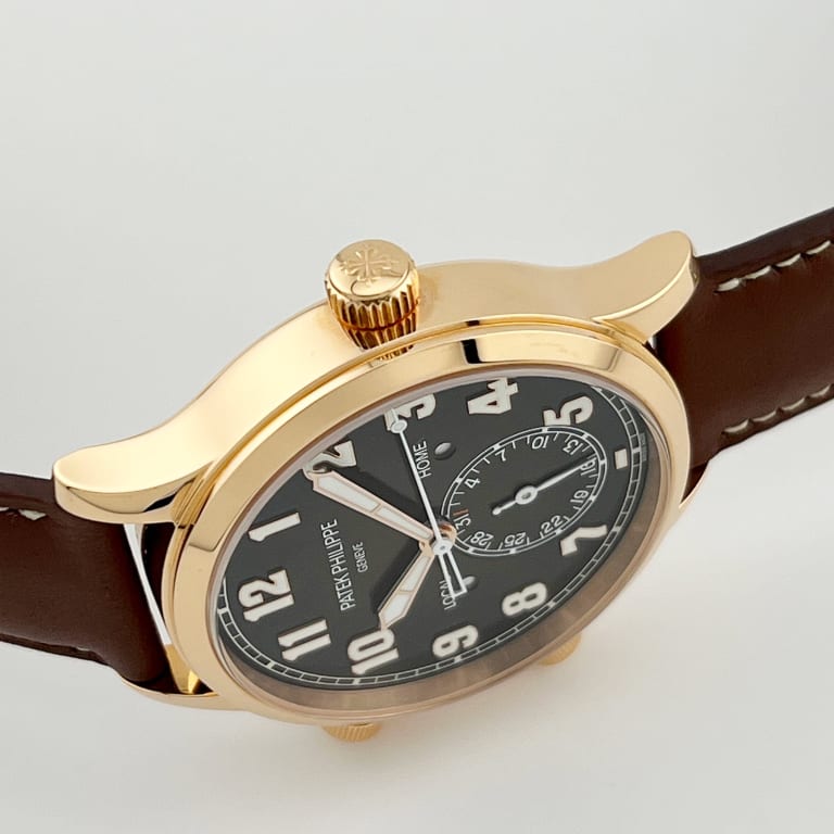 Calatrava Pilot Travel Time Rose Gold Brown Dial 42mm Product Image 2