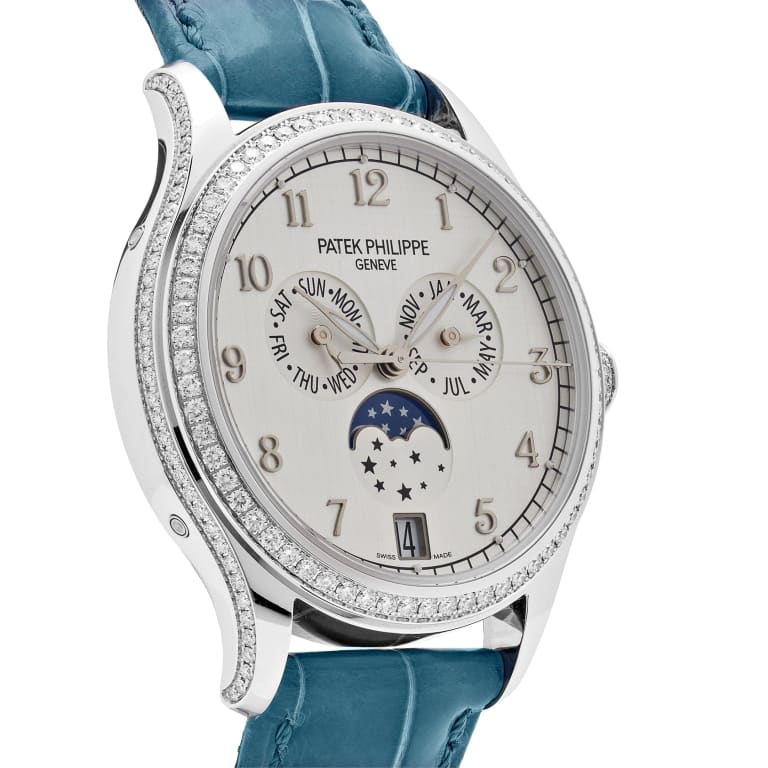 Annual Calendar White Gold Diamond Silver Dial 38mm Product Image 2