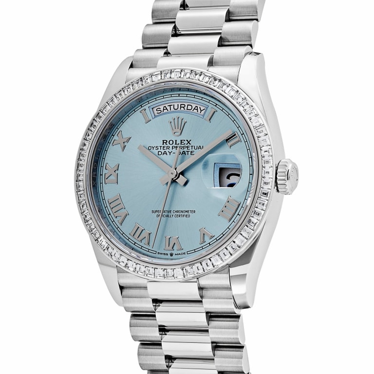 Day-Date Platinum Blue Dial 36mm Product Image 1