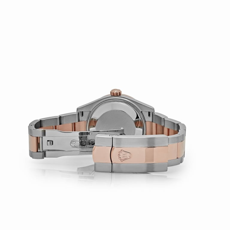 Datejust Rose Gold & Steel Diamond Purple Dial 31mm Product Image 4