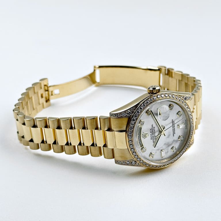 Day-Date Yellow Gold Diamond Mother of Pearl Dial 36mm Product Image 3