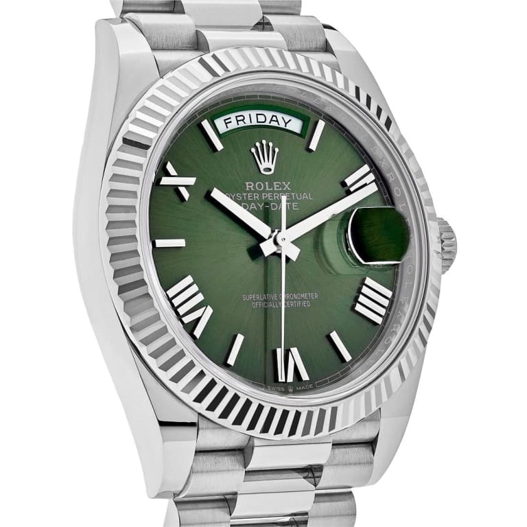 Day-Date White Gold Green Dial 40mm Product Image 1