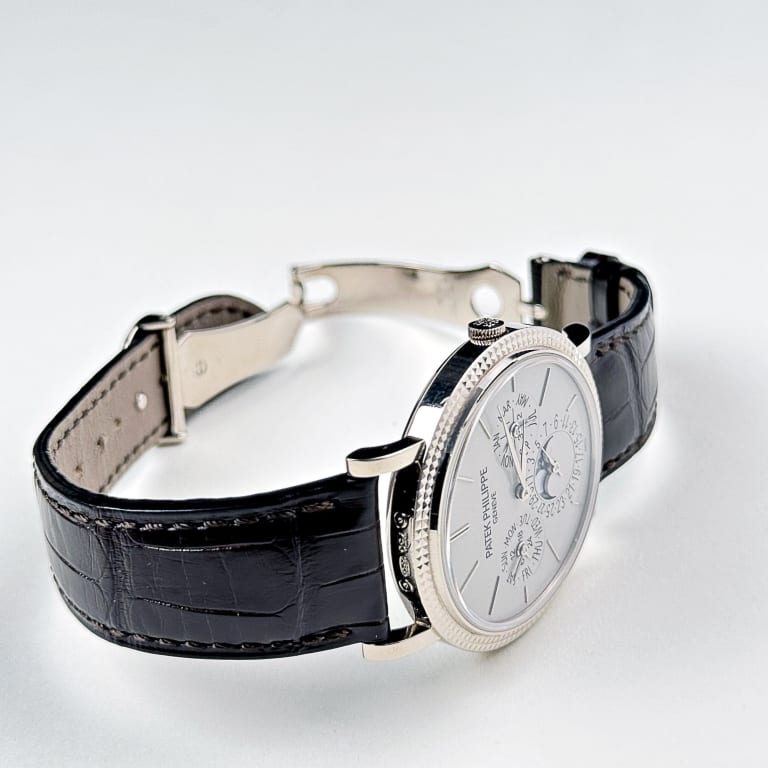 Perpetual Calendar White Gold Silver Dial 38mm Product Image 3