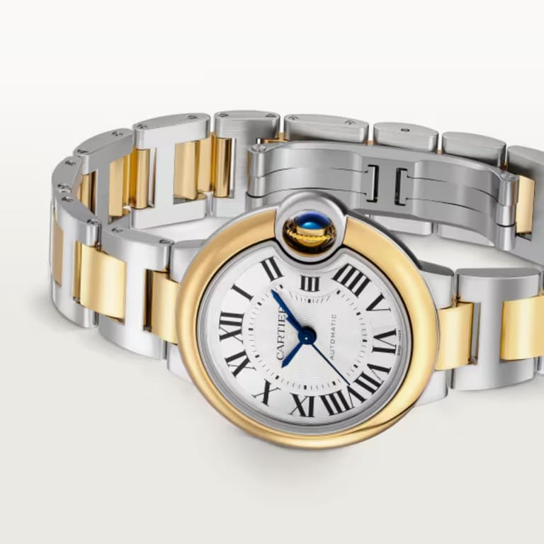 Ballon Bleu de Cartier Yellow Gold & Steel Silver Dial 33mm Product Image 2