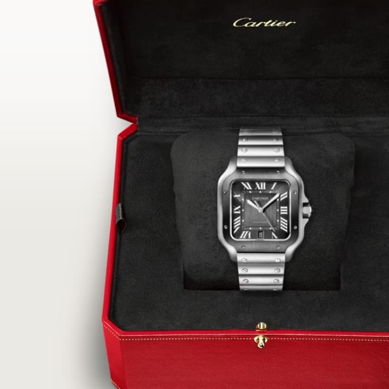 Santos De Cartier Steel Grey Dial 39mm Product Image 6