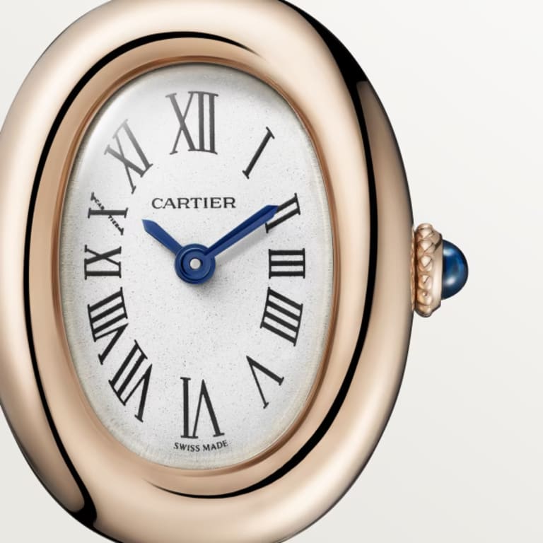 Baignoire de Cartier Size 17 Rose Gold Silver Dial 24mm Product Image 1