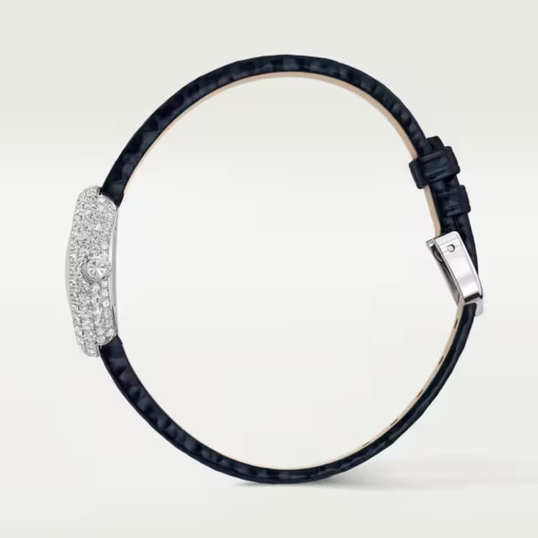 Baignoire de Cartier White Gold Diamond Silver Dial 24mm Product Image 3