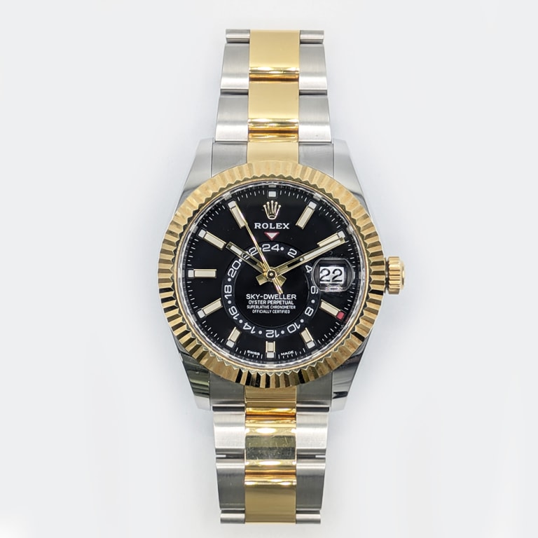 Sky-Dweller Yellow Gold & Steel Black Dial 42mm Product Image 1