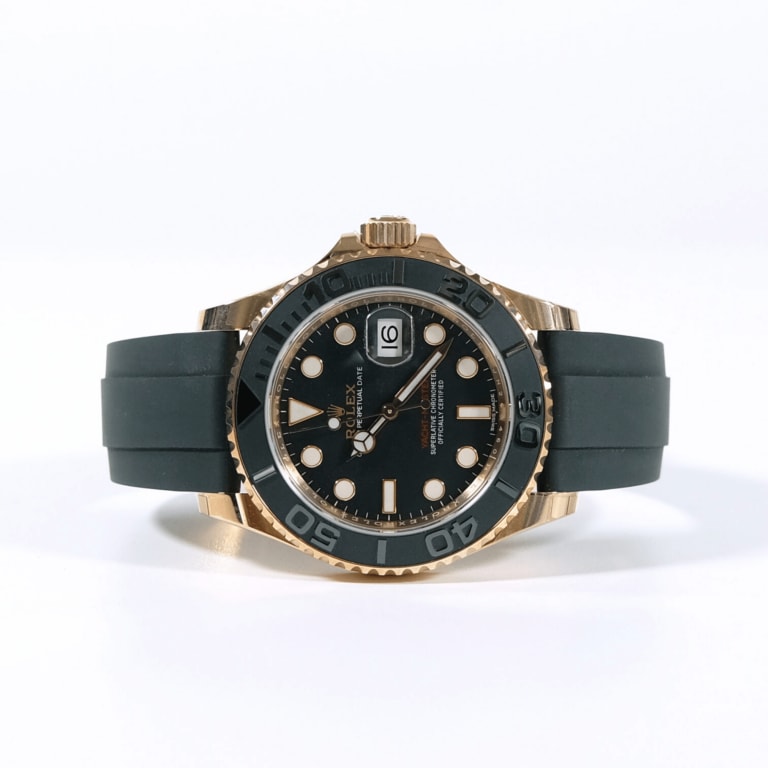 Yacht-Master Rose Gold Oysterflex Black Dial 40mm Product Image 1