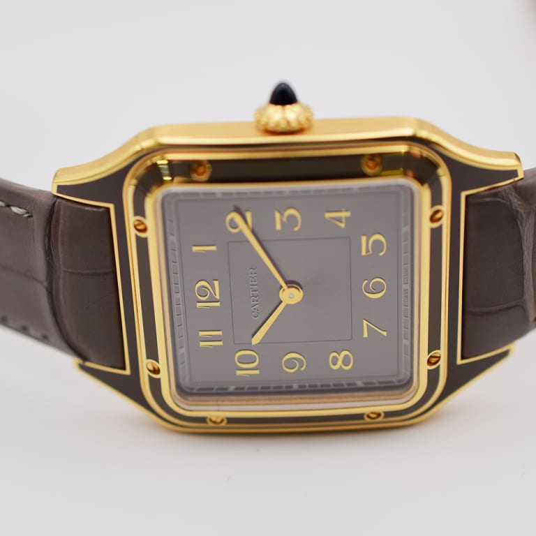 Santos-Dumont Yellow Gold Taupe Grey Dial Limited Edition 31mm Product Image 3