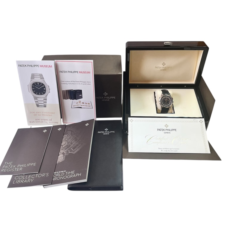 Complications World Time Chronograph White Gold Blue Dial "Hong Kong" 39mm Product Image 11