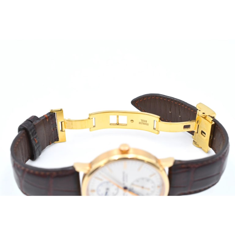 Saxonia Dual Time Rose Gold Silver Dial 38mm Product Image 8