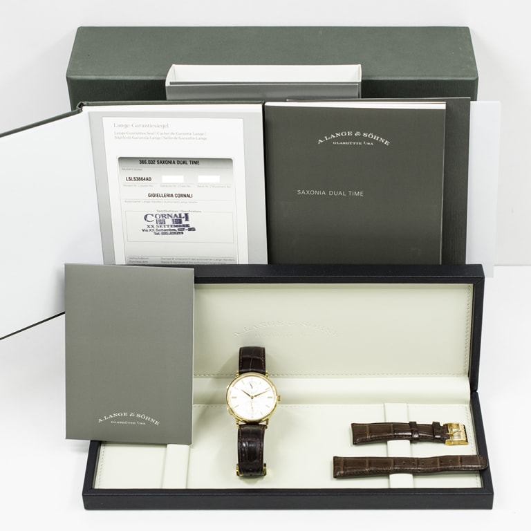 Saxonia Dual Time Rose Gold Silver Dial 38mm Product Image 12