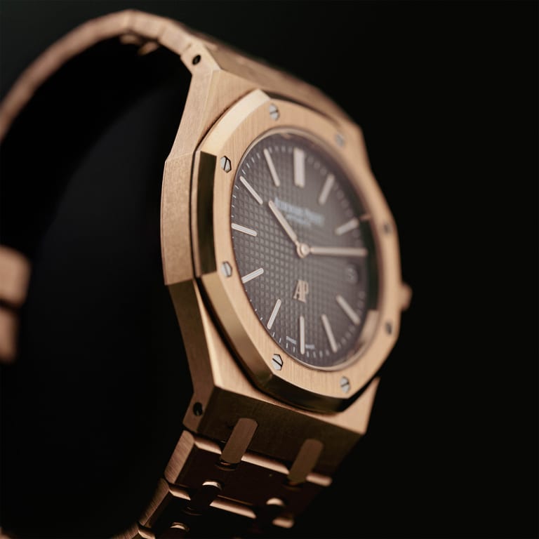 Royal Oak "Jumbo" Extra-Thin "50th Anniversary" Rose Gold Grey Dial 39mm Product Image 10