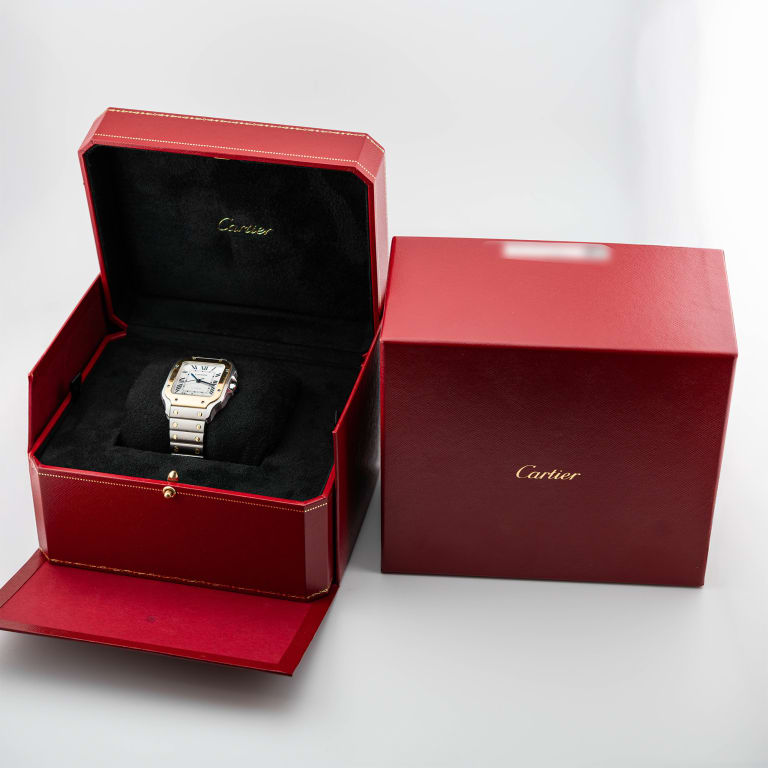 Santos de Cartier Yellow Gold & Steel White Dial 35mm Product Image 12