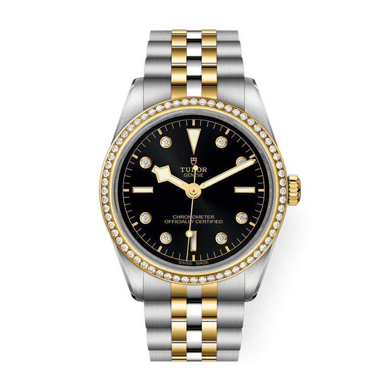 Black Bay Yellow Gold & Steel Diamond Black Dial 36mm Product Image 1