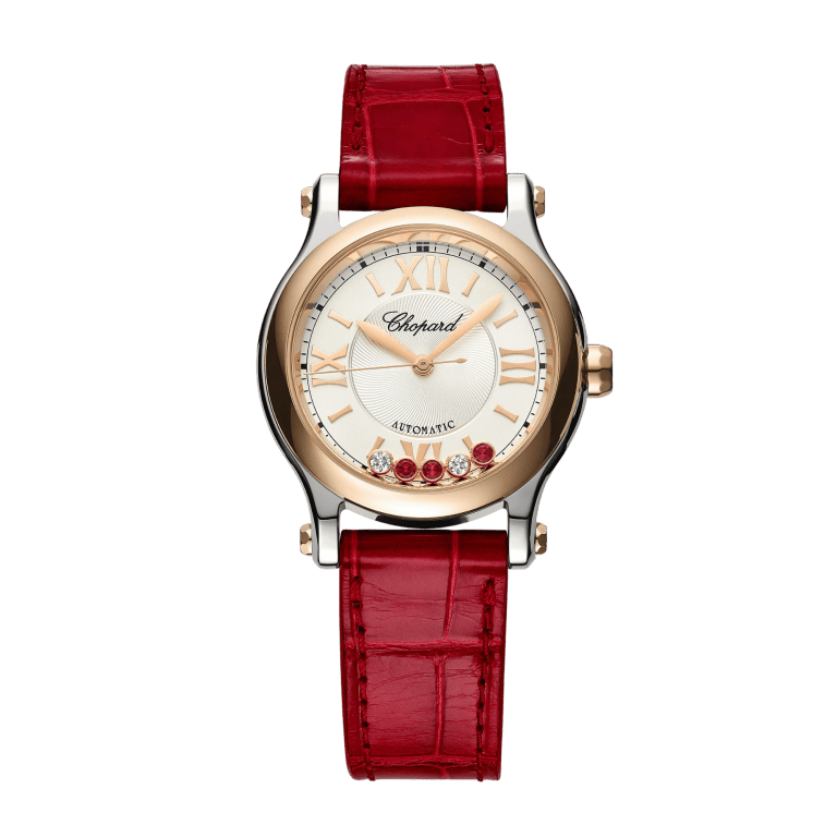 Happy Sport Rose Gold & Steel Silver Dial 30mm Product Image 1