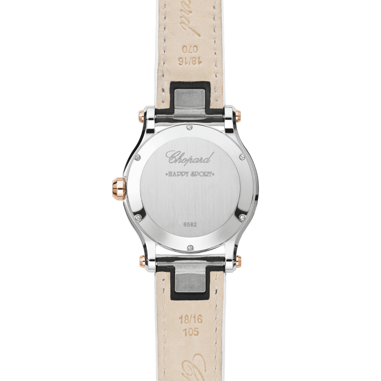 Happy Hearts Rose Gold & Steel Mother of Pearl Dial 36mm Product Image 2