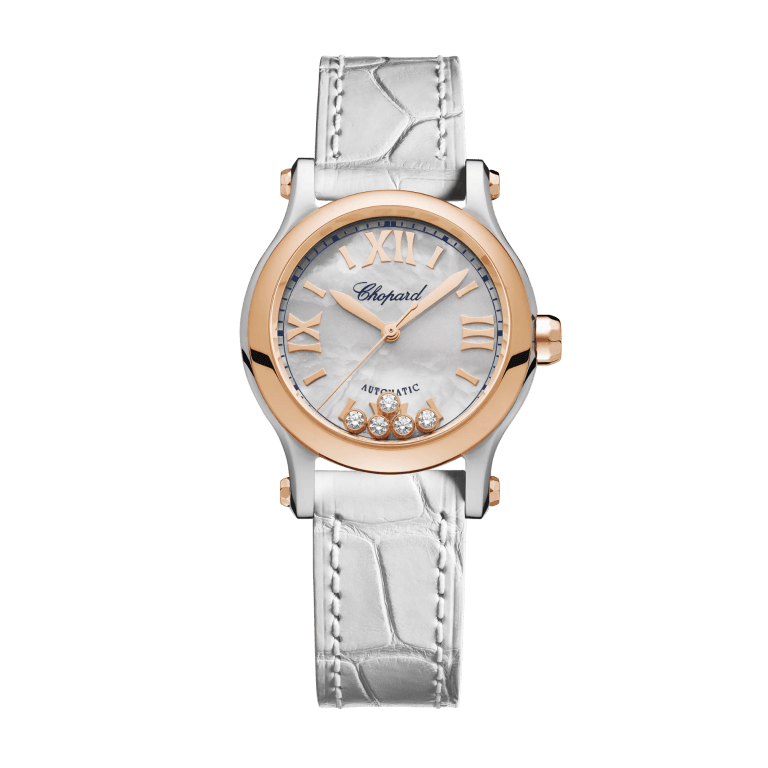 Happy Sport Rose Gold & Steel Mother of Pearl Dial 30mm Product Image 1