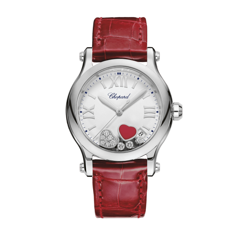 Happy Hearts Steel White Dial 36mm Product Image 1