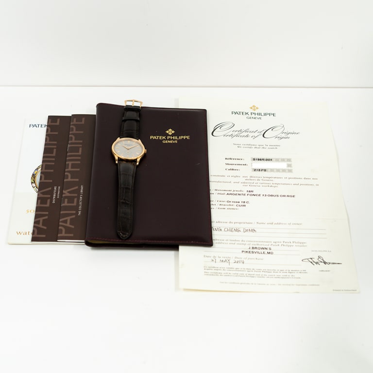 Calatrava Small Seconds Rose Gold Silver Dial 37mm Product Image 9