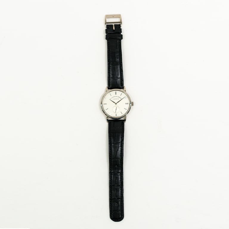 Saxonia White Gold Silver Dial 35mm Product Image 1
